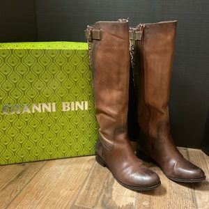 Women’s Gianni Bini Winston221 riding style brown boots size 8